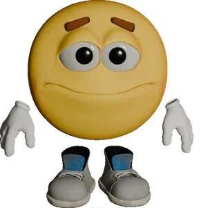 Emotiguy awkwardly waving hello